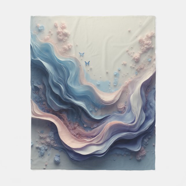 Beautiful Pastel Background – Soft Dreamy Design Fleece Blanket (Front)