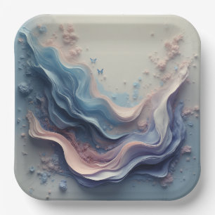 Beautiful Pastel Background – Soft Dreamy Design Paper Plate