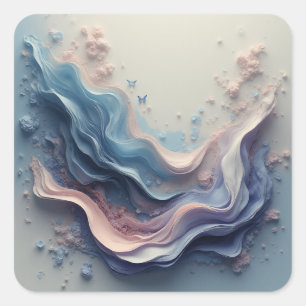 Beautiful Pastel Background – Soft Dreamy Design Square Sticker
