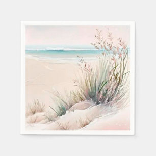 Beautiful pastel beach napkin
