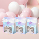 Beautiful Pastel Girls Photo Kids Birthday Party Favour Box<br><div class="desc">Celebrate your little girl with this pretty pastel rainbow sparkle photo birthday favour box that feature beautiful purple letters and your child's custom photograph. Add your kid's photograph for a personal touch on these cute whimsical party boxes.</div>