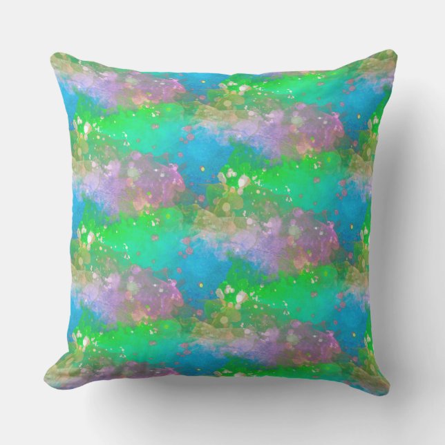 Beautiful Pastel Pattern Throw Pillow (Front)