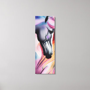 Beautiful Pastel Unicorn Horse Triptych Canvas Print