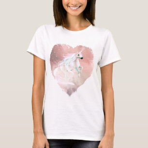 Beautiful pastel Unicorn in a heart T-Shirt