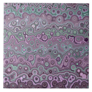 Beautiful pattern green purple  M1 Ceramic Tile
