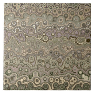 Beautiful pattern green yellow brown M4 Tile