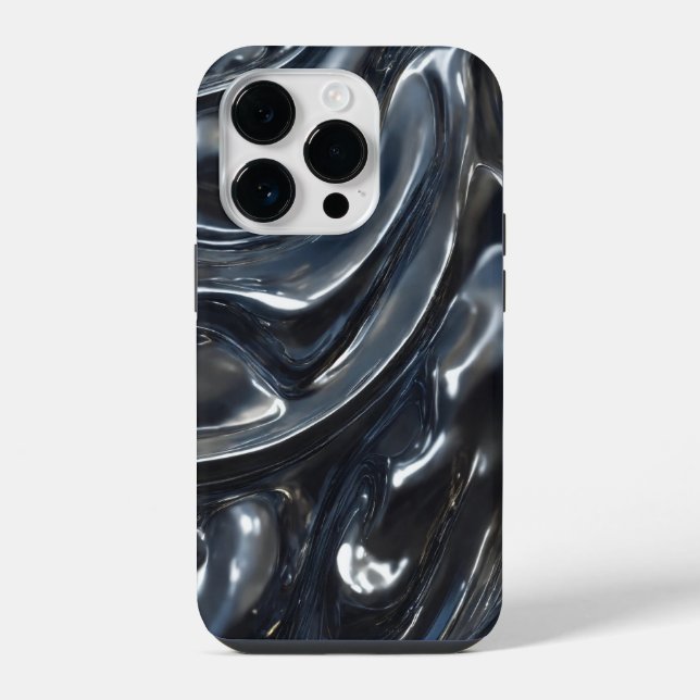 Beautiful pattern of titanium colours iPhone case (Back)