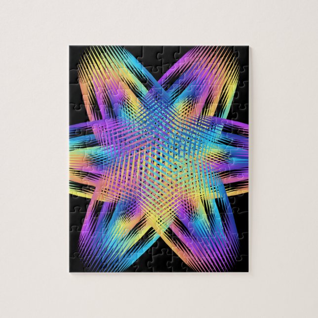 Beautiful pattern of titanium colours - jigsaw puzzle (Vertical)