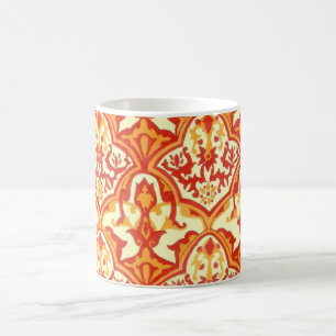 BEAUTIFUL PATTERN - RED & ORANGE COFFEE MUG