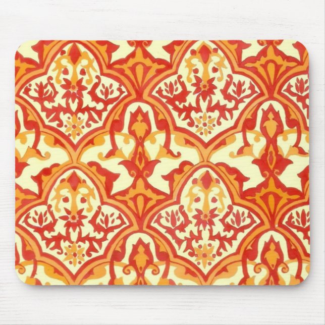 Beautiful pattern-red & orange (TBA winner) Mouse Pad (Front)