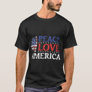 Beautiful Peace Love America T-Shirt