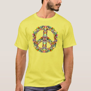 Beautiful Peace Sign Symbol T-Shirt