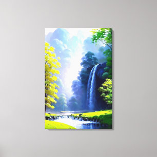 Beautiful Peaceful Nature Painting Canvas Print