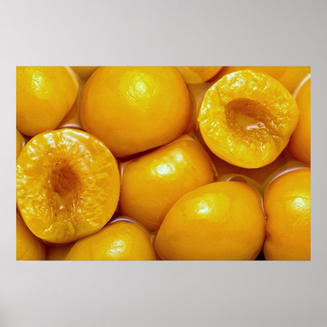 Beautiful Peach halves Poster (Front)