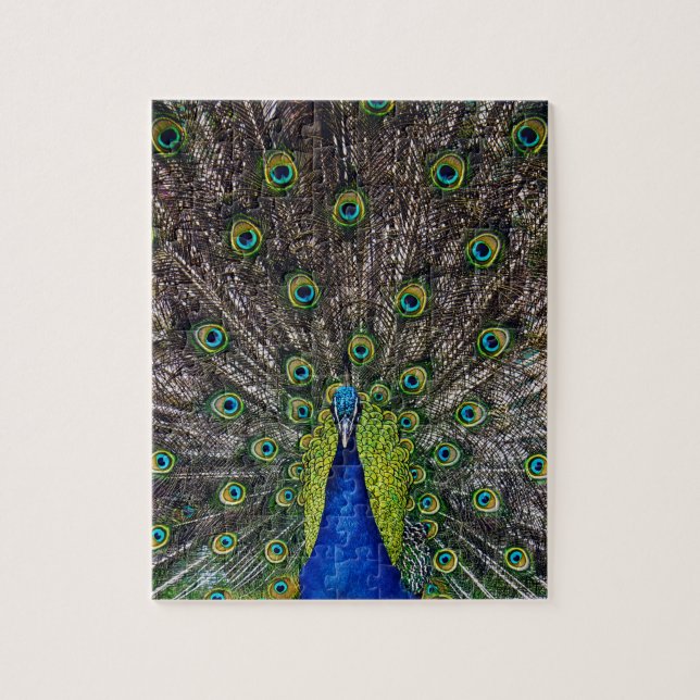 Beautiful Peacock bird Jigsaw Puzzle (Vertical)