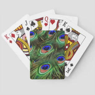 Beautiful Peacock Feathers Playing Cards
