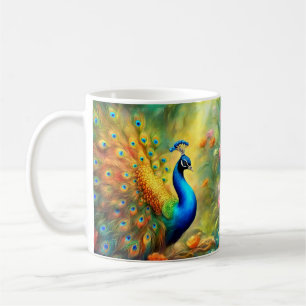Beautiful Peacock in Garden Bird 98 Coffee Mug
