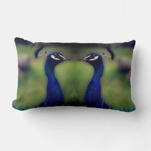 Beautiful Peacock Photo Lumbar Pillow