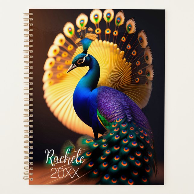 Beautiful Peacock Planner (Front)