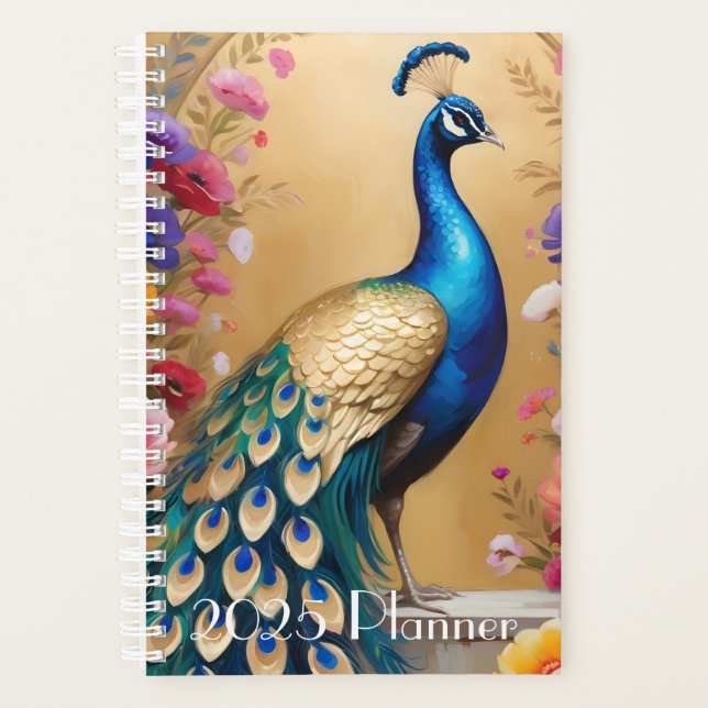Beautiful Peacock Planner (Front)
