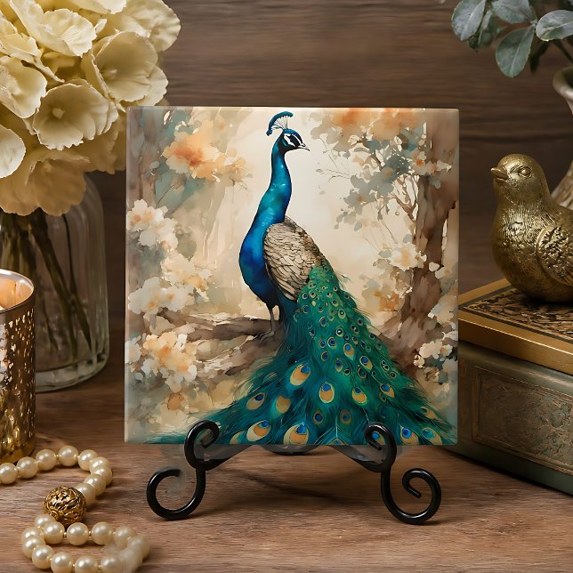 Beautiful Peacock Tile (Creator Uploaded)