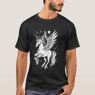 Beautiful Pegasus Winged Horse Mythical Greek Crea T-Shirt