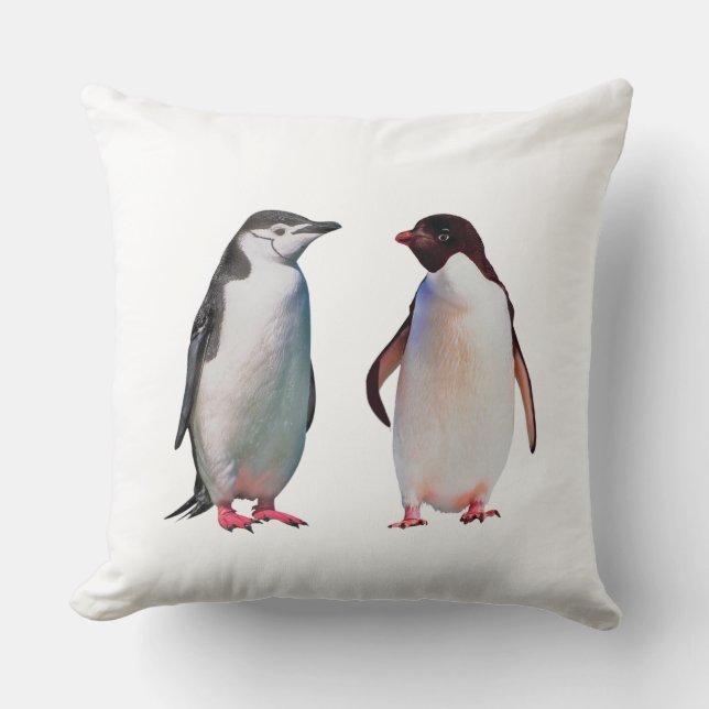 Beautiful Penguin Couple Cushion (Front)