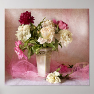 Beautiful peonies canvas print