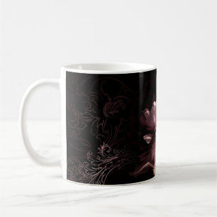 Beautiful peony flower coffee mug