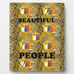 Beautiful People African Traditional Motif Colours Plaque
