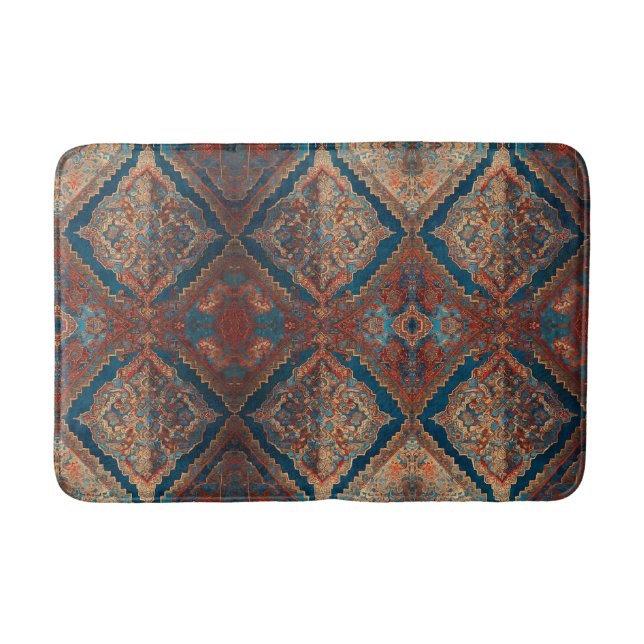Beautiful Persian Old Pattern Modern Collection Bath Mat (Front)