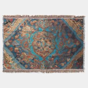 Beautiful Persian Old Pattern Trendy Collection Throw Blanket