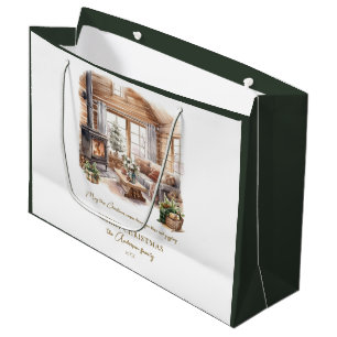 Beautiful Personalised Christmas Home atmosphere Large Gift Bag