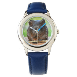 Beautiful Personalised Gold Agouti Guinea Pig Watch