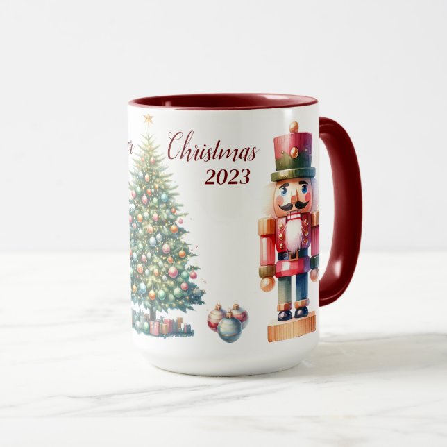 Beautiful Personalised Nutcracker Sublimation Mug (Front Right)