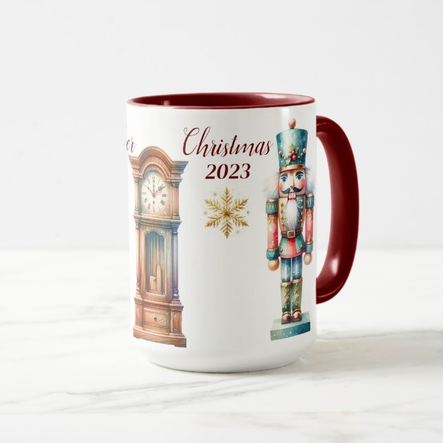 Beautiful Personalised Nutcracker Sublimation Mug (Front Right)