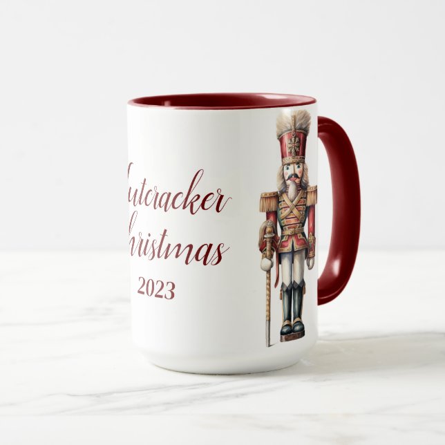 Beautiful Personalised Nutcracker Sublimation Mug (Front Right)