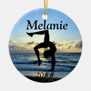 BEAUTIFUL PERSONALIZED GYMNASTICS ORNAMENT