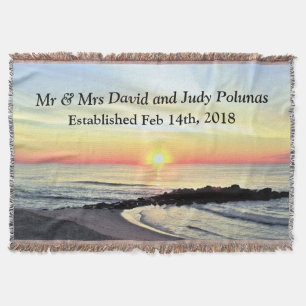 BEAUTIFUL PERSONALIZED WEDDING OR FAMILY BLANKET