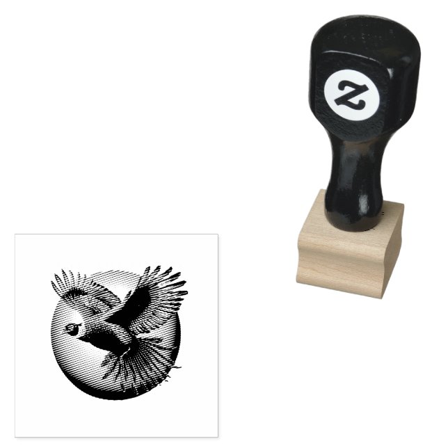 Beautiful Pheasant Rooster Rubber Stamp (Stamped)