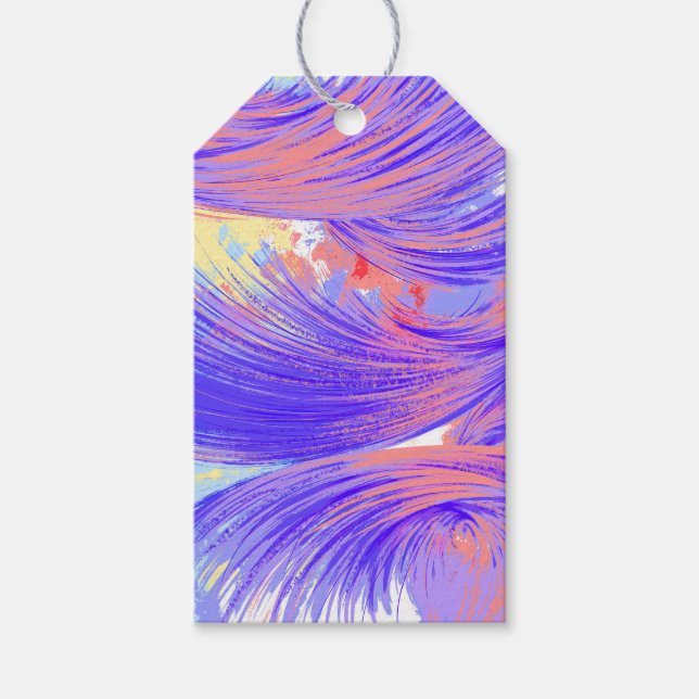 Beautiful Phoenix Feathers Gift Tags (Front)