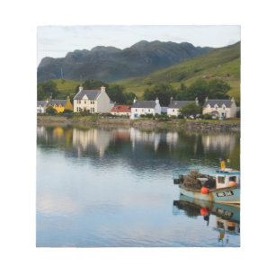 Beautiful  photo of small village of Dornie with Notepad