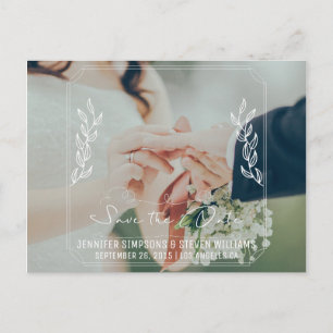 Beautiful Photo Save the Date Announcement Postcard
