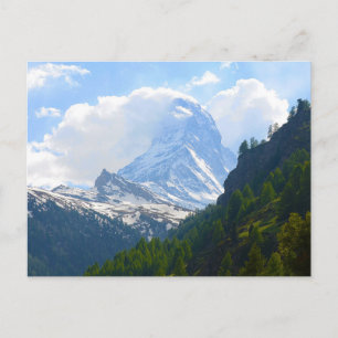 Beautiful photograph of the Matterhorn Postcard