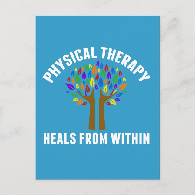 Beautiful Physical Therapy Inspirational Quote Postcard (Front)