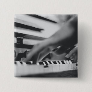 Beautiful Piano Artwork 15 Cm Square Badge