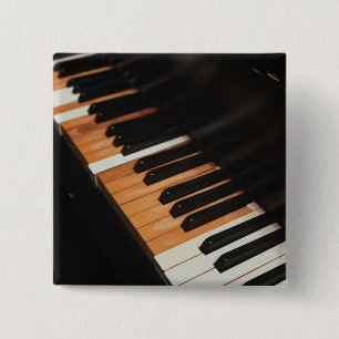 Beautiful Piano Artwork 15 Cm Square Badge