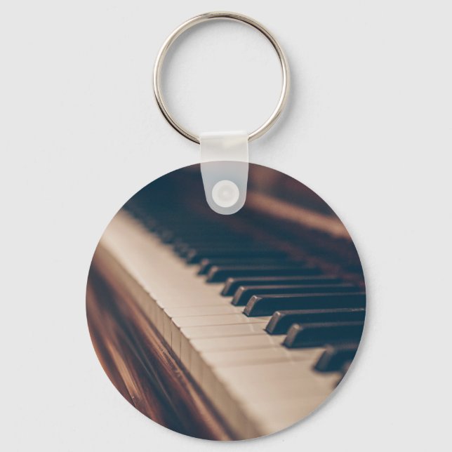Beautiful Piano Design Key Ring (Front)