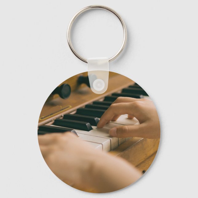 Beautiful Piano Key Ring (Front)