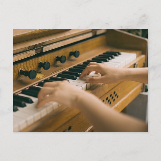 Beautiful Piano Postcard (Front)